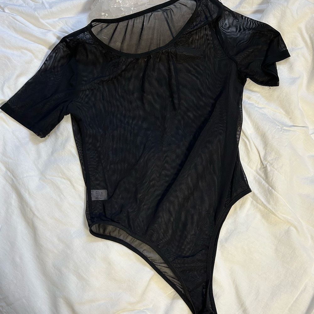 Black Sheer Bodysuit